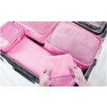 6-Piece Luggage Organiser Set - Pink