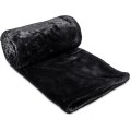 Alex Varga Palazzo Faux Fur Fleece Blanket - Black