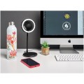 Light Breeze LED Ring Light Desk Fan - Black