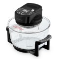 Air Fryer / Convection Cooker Digital Glass Black 12L 1400W "Turbo Cuina"
