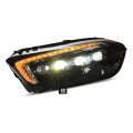 HID LED headlight assembly angel eye daytime running light with turn signal for Mercedes-Benz A c...