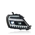 2pcs Headlight Assembly for Nissan Patrol 2012-2019 Modified Daytime Running Light low and high b...