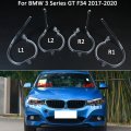 4pcs For BMW 3 Series GT F34 2017-2020 DRL Daytime Running Lights Headlight Light Guide Plate Day...