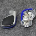 Blue Modification Chrome Matte Gear Shift Knob DSG Cover Cap For Volkswagen VW Golf MK6 MK7 R GTI...