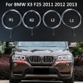 For BMW X3 F25 2011-2013 Headlight Light Guide Strip LED Lamp Ring Solve the Problem of Aging And...