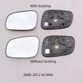 For NISSAN 2004-2018 ALTIMA TEANA Reflector/Rearview Mirror/Reversing Mirror Lens  White Mirror H...