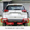 For NISSAN  2017-2021 X-TRAIL  Rear Bumper Fog Lights  Decorative Lamp  Reflector Light  False La...