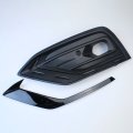 Front Bumper Fog Light Grille Fog Strip Cover Trim Black 31455640 31455641  For VOLVO S60 V60 201...