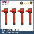Red 1/4 PCS High quality Ignition Coils 90048-52125 099700-0350 For Daihatsu Sirion Cuore Move