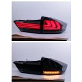 Tail light assembly for Honda city 15-19 LED driving lights brake lights streamer turn lights  2 pcs