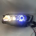 Xeon Headlight Assembly Angeleyes Front Light for Peugeot 508 light strip HID LED DRL with turn s...