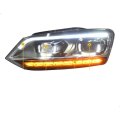 HID LED headlight assembly daytime running light with turn signal for Volkswagen polo 2011-2017