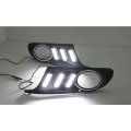 led drl daytime running light for Volkswagen Golf 6 2010-2012 with Dynamic moving yellow turn sig...