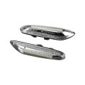 1Pair Smoke Lens White LED Side Marker Lights Lamp For BMW E80 3&#39; E90 5&#39; E60 X3