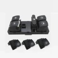 A Set Master Window Control Switch With Chrome For Golf MK5 MK6 Tiguan Touran J-etta Passat 5ND95...