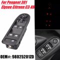 For Peugeot 301 Elysee Citroen C3-XR Car Front Electric Master Power Window Switch Power Lifter B...