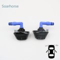 For Saab Front Bumper Headlight Washer Sprayer Nozzle Cylinders Headlamp Cleaning Jet &amp; Clip