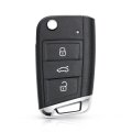 3 Buttons Car Key Shell Case Fob For VW Volkswagen Golf 7 6 4 MK7 T5 Passat B5 Octavia Skoda