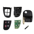 315/433MHz 4 Buttons Flip Remote Control Car Key Fob Case ID60 Chip NHVWB1U241 For Jaguar X-Type