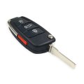 Folding Flip Remote Flip Car Key Case Shell Fob For Audi A6 A6L A2 A3 A4  A8 Q7 TT Key Fob Case