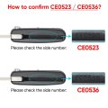 For Citroen C2 C3 C4 C5 C6 C8 433Mhz ID46 light Flip Remote Car Key Fob VA2/HCA Blade