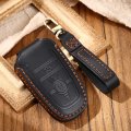 Leather Remote Key Fob Holder Cover Case For Ford Edge Ranger Smart Key Fob 2017-2021