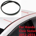 Roof Drip Side Finish Moulding Trim Weatherstrip Seal With Clip For Honda Civic Sedan 4-Door