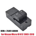 For Nissan Micra III K12 2003-2010 Car Electric Power Window Switch Regulator Button Car Styling