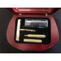 Men`s Travel Razor Set, Gold Tone - Small (In Compact With Mirror) #ML205 R295.00