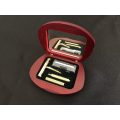 Men`s Travel Razor Set, Gold Tone - Small (In Compact With Mirror) #ML205 R295.00