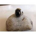925 Silver Ring With Oval Black Stone #ML343 R495.00 | Dimensions: Size V