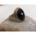 925 Silver Ring With Oval Black Stone #ML343 R495.00 | Dimensions: Size V