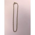 Bracelet - Chain with Milor Twisted Fishtail Chain Bracelet. 925 Silver #ML985 R225.00 | Dimensio...