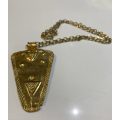 Large Gold Plated God of Fertility Pendant On Chain #ML646 R225.00 | Dimensions: 87mm x 50mm