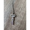 925 Silver Key Pendant on 925 Silver Chain, Pendant has Hebrew Letters On It #ML696 R495.00 | Dim...