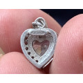 Pendant - Vintage Sterling Silver Heart #ML708