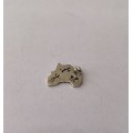 Charm - Sterling Silver Map of Africa With Bushman Carvings (Small) #ML741