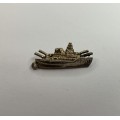 Large Silver Gunboat Charm With 4 Cannons #ML716 R225.00 | Dimensions: 29mm x 12 mm