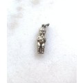 Silver Coloured Young Boy With One Arm Folded and One Hand To Mouth #ML776 R180.00 | Dimensions: ...