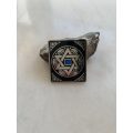 Judaica - Silver Toned Rectangular Tallis Clip #ML802 R495.00 | Dimensions: 28mm x 33mm