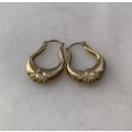 Gold Coloured Lightweight Loopy Earrings