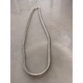 925 Silver Tube Link Necklace