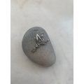 Charm - Fisherman In A Fishing Boat and Fish. Silver Colour #ML931