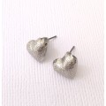 Earrings - Heart Stud Earrings. Silver Colour #ML1028 R220.00 | Dimensions: 10 x 12mm