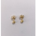 Earrings - Studs With Small Diamante Stone. Gold Colour #ML1081 R120.00 | Dimensions: 5mm D