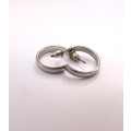 Earrings - Silver Colour Open Hoops #ML1089 R120.00 | Dimensions: 20mm D