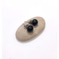 Earrings - Silver Colour Studs With Black Ball #ML1112 R195.00 | Dimensions: Ball is 9mm D