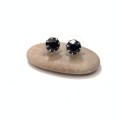 Earrings - Silver Colour Claw Studs With Black Stone #ML809 R295.00 | Dimensions: 17mm x 8mm