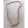 Necklace - Pearls With Silver Colour Clasp. Inscribed 'Metail' #ML1138 R295.00 | Dimensions: 440mm