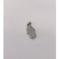 Pendant - 925 Silver Chamsa With Embedded Diamante Stones #ML1146 R195.00 | Dimensions: 20mm x 7mm